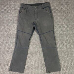 Kuhl Free Radikl Pants Men's 34 x 30 Measures 35 x 29 Gray Hiking Outdoors